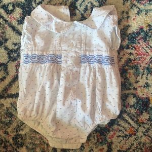 Etsy bubble romper 9months smocked